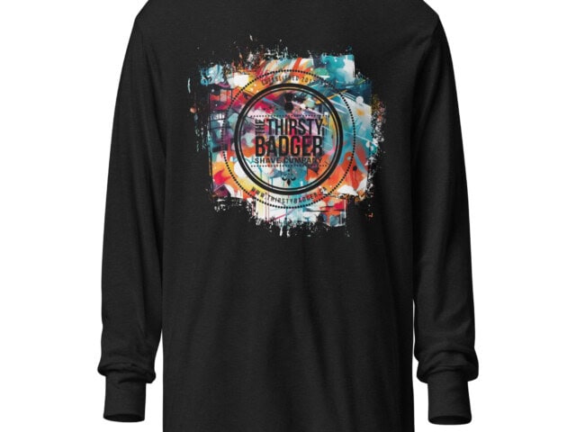 Graffiti Logo Hooded long-sleeve tee